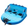 VEVOR Flotador de Arrastre Inflable para Navegación 3 Personas, Flotador Remolcable 195x189,5 cm Capacidad de 231 kg, para Deportes Acuáticos, con Cubierta de Nailon, Válvula de Seguridad, Azul