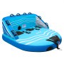 VEVOR Flotador de Arrastre Inflable para Navegación 3 Personas, Flotador Remolcable 195x189,5 cm Capacidad de 231 kg, para Deportes Acuáticos, con Cubierta de Nailon, Válvula de Seguridad, Azul