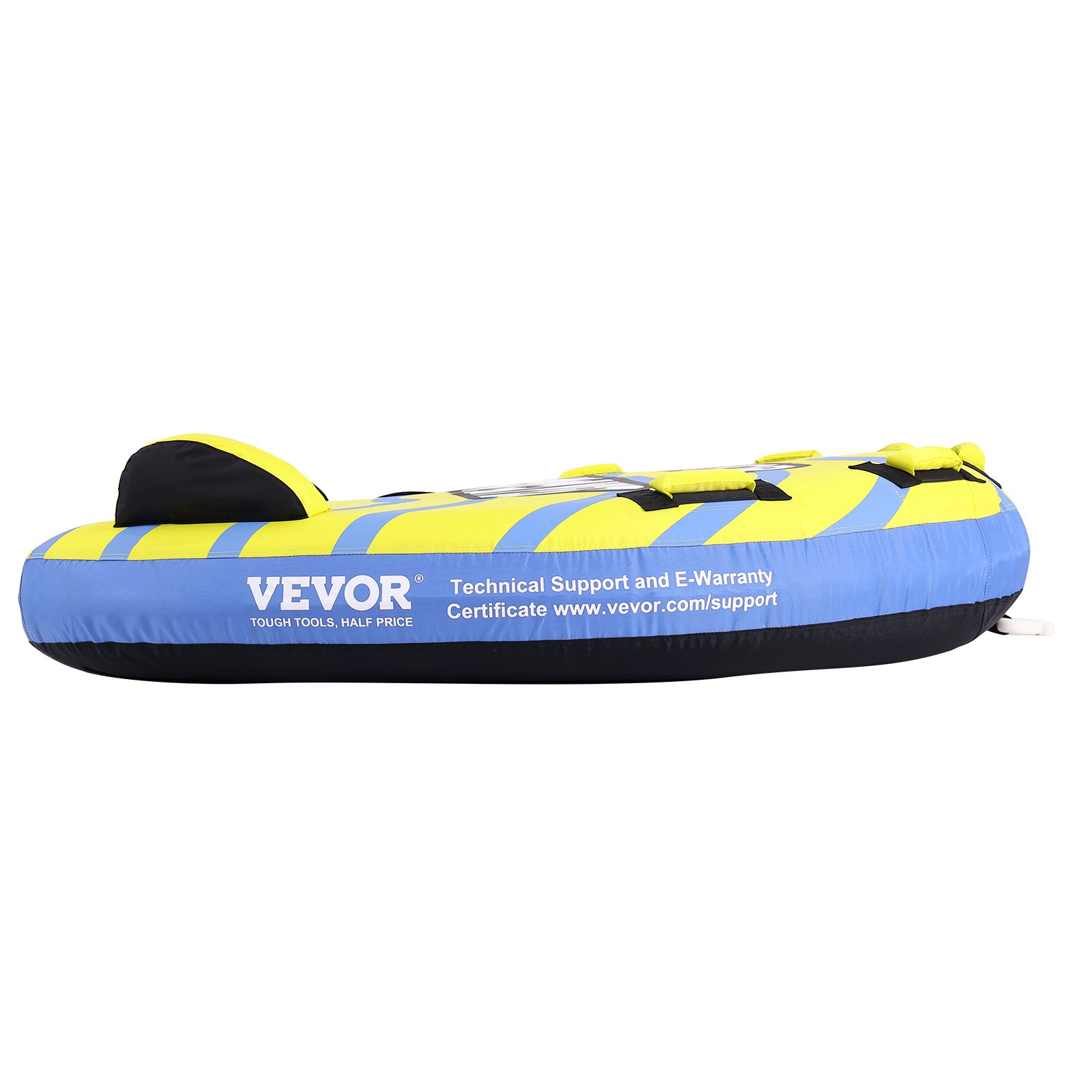 VEVOR Almohadilla Inflable con Tubo Remolcable, Carga de 231kg 1-3 Pasajeros Tubos Remolcables para Deporte Acuático con parachoques para Barcos, Cubierta Completa de Nailon, Asas de Agarre EVA