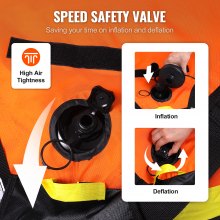 VEVOR Sofá Inflable con Tubo Remolcable Asientos de Cubierta y Respaldo Carga de 154kg 1-2 Pasajeros Tubos Remolcables para Deporte Acuático con parachoques para Barcos Cubierta Completa de Nailon