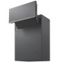 VEVOR Buzón de Pared Acero Buzón Empotrado con Bloqueo Código 32x15,8x43 cm Gris