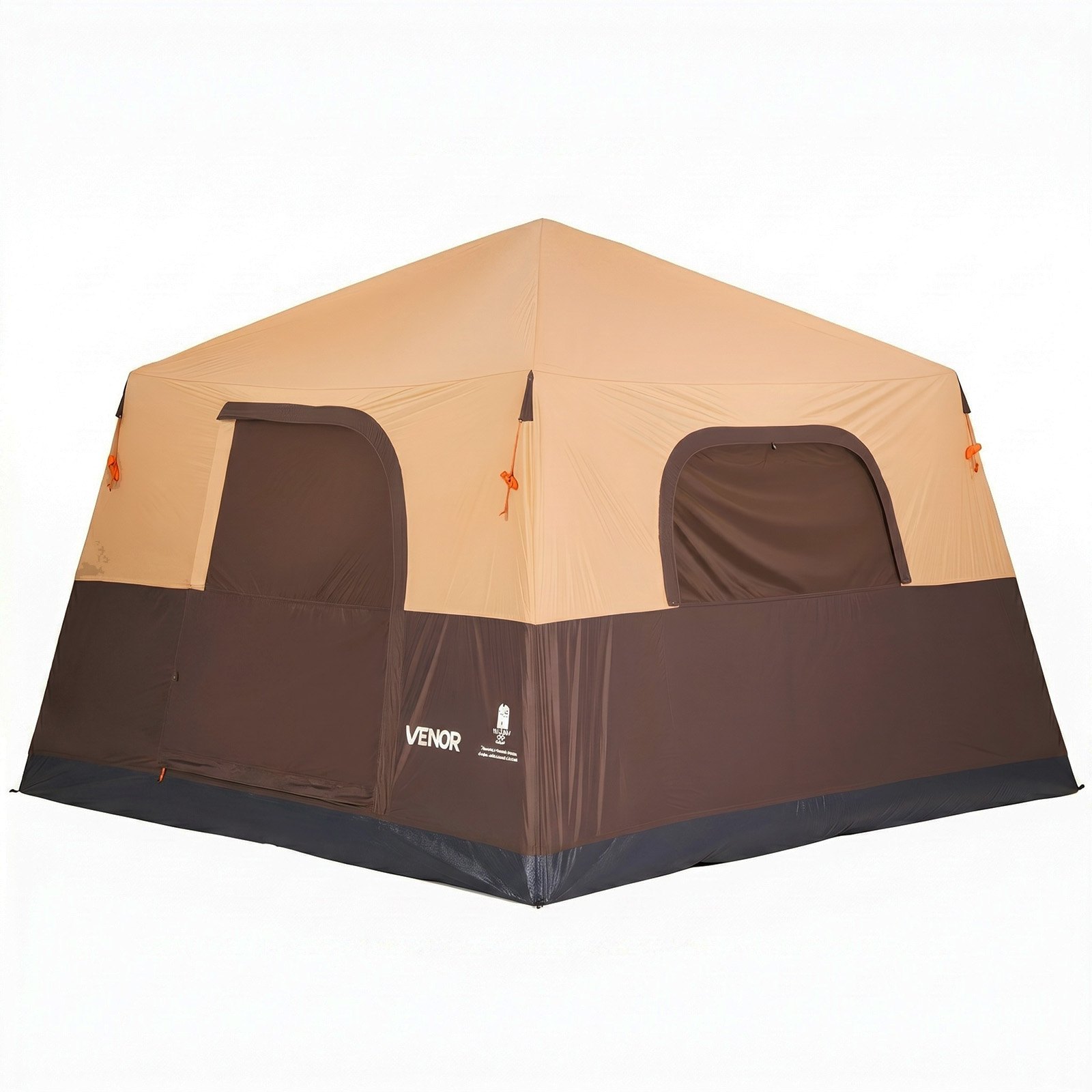 VEVOR Tienda de Campaña Inflable para 4-6 Personas, Tienda de Campaña de Inflado Automático con 2 Puertas y Ventanas de Malla, Impermeable y Portátil con Bolsa de Almacenamiento, para Viajes Glamping