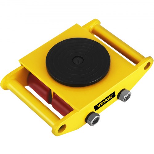 VEVOR Carro de Máquinaria Acero Fundido, Motor de Máquinaria Industrial 5987,4 kg, Máquina de Mover 11,4x8,3x4,4 Pulgadas, Patines de Equipo 4 Ruedas de PU para Almacenamiento Distribución Transporte