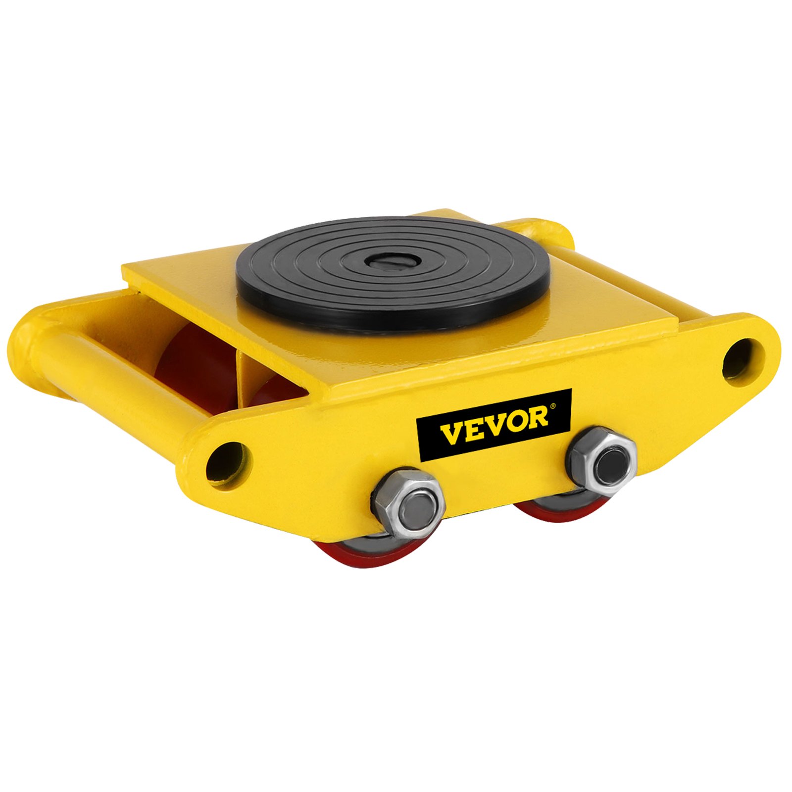 VEVOR Carro de Máquinaria Acero Fundido, Motor de Máquinaria Industrial 5987,4 kg, Máquina de Mover 11,4x8,3x4,4 Pulgadas, Patines de Equipo 4 Ruedas de PU para Almacenamiento Distribución Transporte