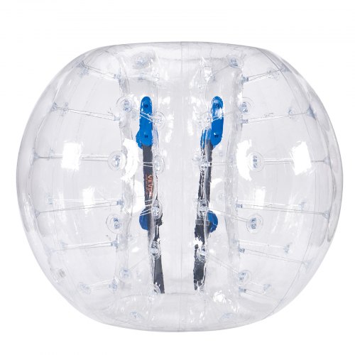 VEVOR Bola de choque inflable Bola de choque de parachoques 1 pieza 1,5 m x 1,2 m Bola de colisión humana Bola de rebote de burbujas de cuerpo de PVC Bola de parachoques inflable transparente