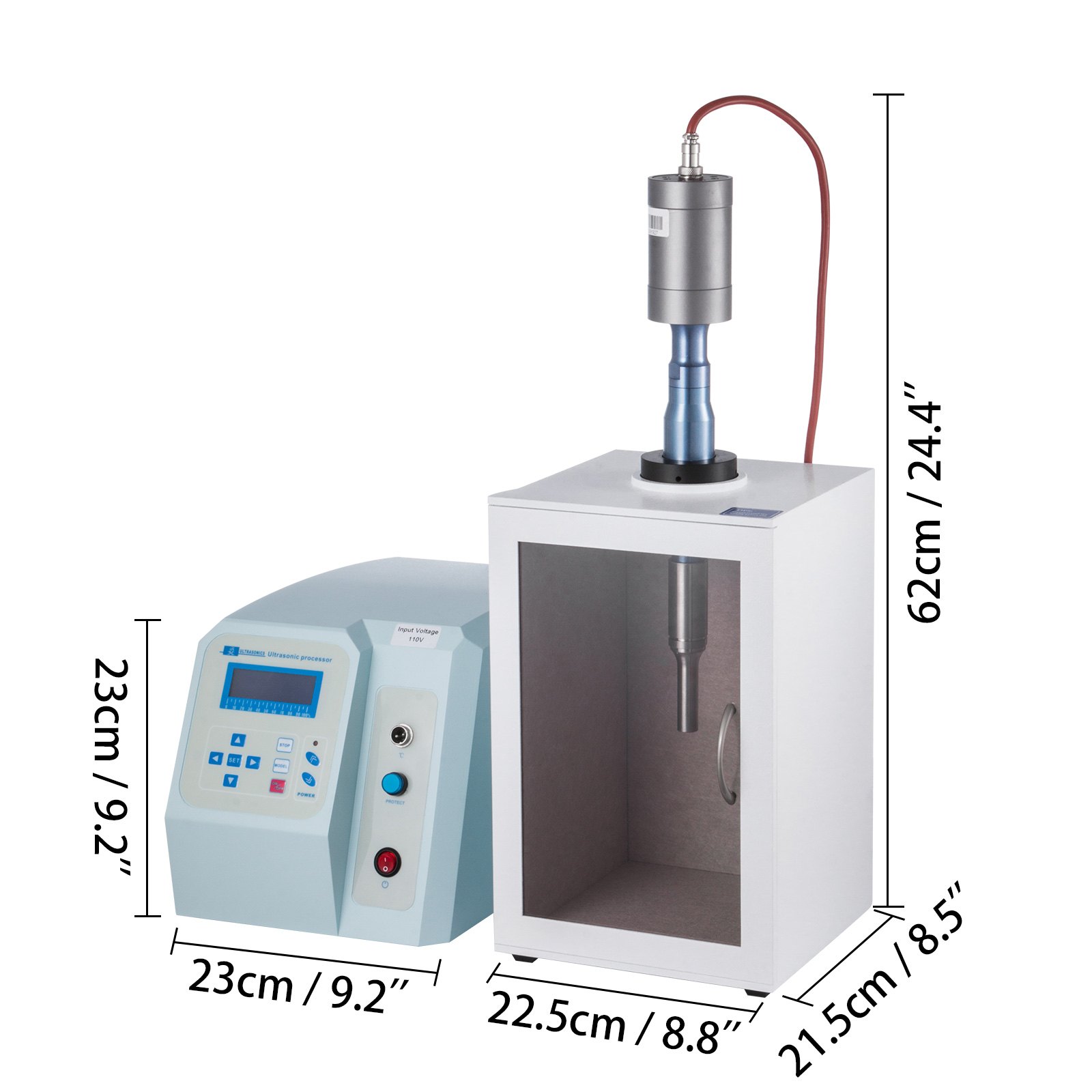 Homogeneizador Ultrasónico Sonicator 300w 5-200ml Con Disruptor Celular Digital