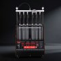VEVOR Limpiador de Inyectores de Combustible de 6 Cilindros Máquina de Limpieza Ultrasónica 28 kHz Ajustable a 12 V/70 V/120 V para EFI/FSI/GDI, con Válvula de Drenaje para Coches, Motocicletas