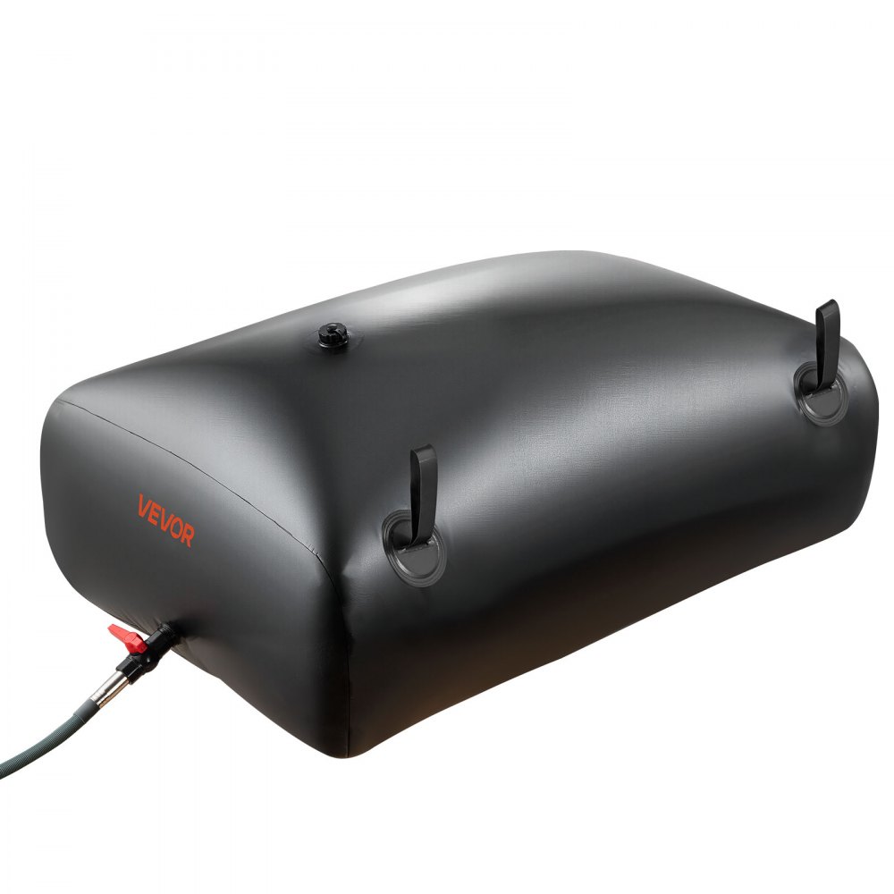VEVOR ​Vejiga del Almacenamiento de Agua con Válvula 113 L, Bolsa de Agua de PVC Doble Capa 1000D, Portátil y Plegable, Resistente a Fugas, para Autocaravanas, Camiones, Uso en Exteriores, Negro