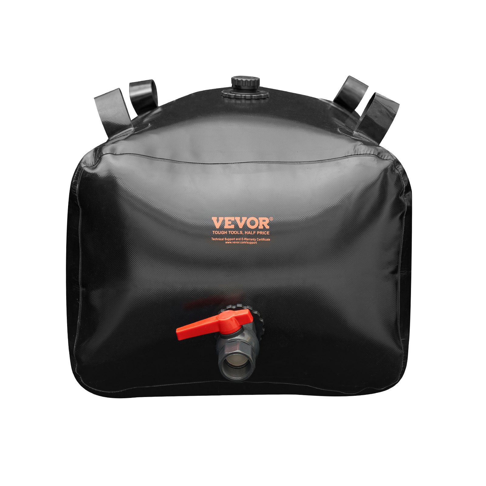 VEVOR Vejiga de Almacenamiento de Agua 200L Tanque de Agua Plegable de PVC 1000D Contenedor Blando de Agua de Portátil Bolsa de Agua Gran Capacidad para Prevención de Incendios, Autocaravana, Negro