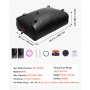 VEVOR Tanque de Agua Blanda, Depósito de Agua Flexible Plegable de PVC 1000D, Bolsa Flexible Portátil de Gran Capacidad de 330 L para Riego de Jardines, Camping y Prevención de Incendios, Negro