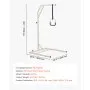 VEVOR Barra Trapecio para Movilidad en la Cama, Altura Ajustable, con 2 Ruedas, Capacidad de 136 kg, Ayuda para Levantarse de la Cama para Personas Mayores con Discapacidad, 990 x 900 x 1730 mm