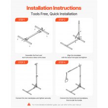 VEVOR Barra Trapecio Independiente para Movilidad en Cama 965 x 770 x 1720 mm