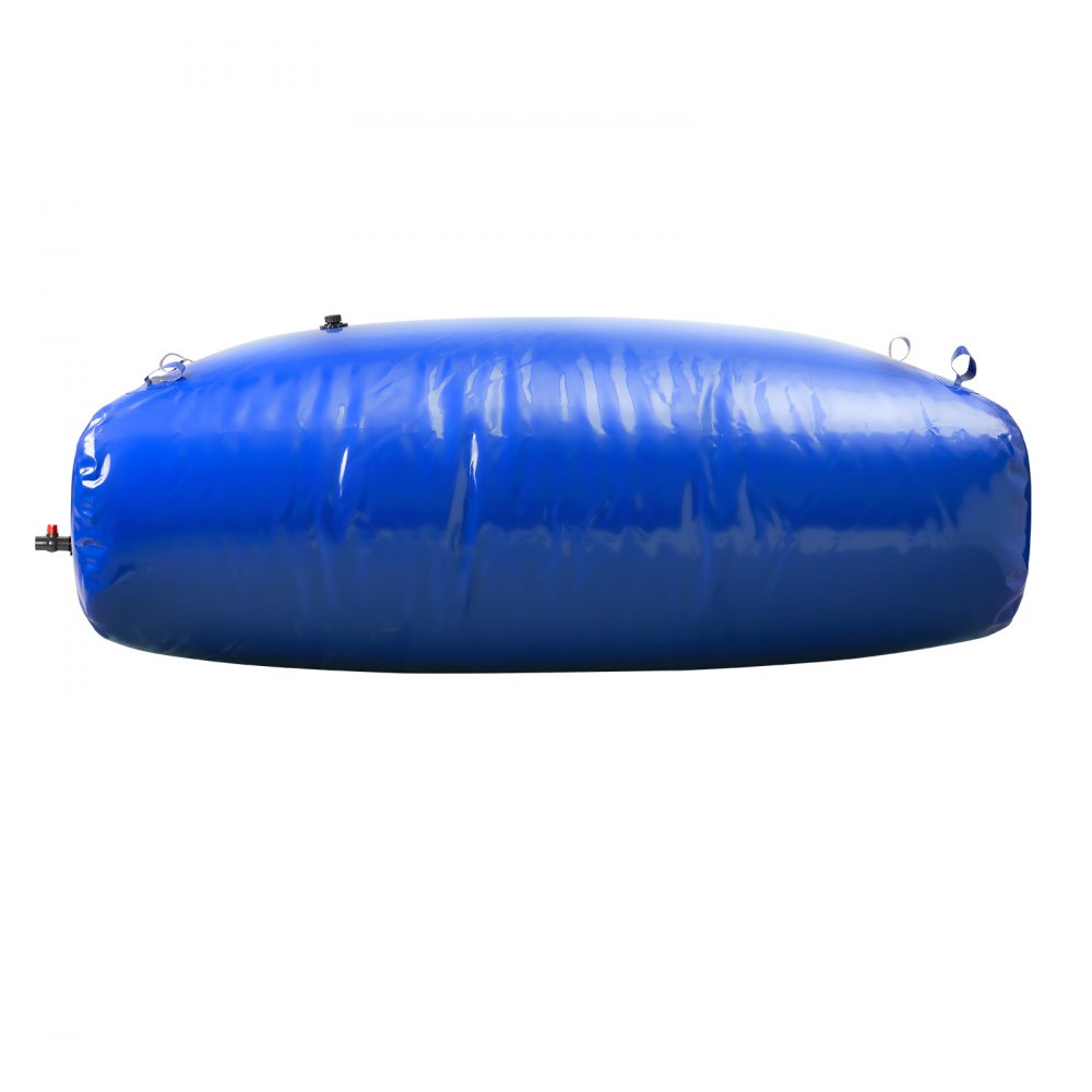 VEVOR Tanque de Agua Blanda, Depósito de Agua Flexible Plegable de PVC 1000D, Bolsa Flexible Portátil de Gran Capacidad de 1000 L para Riego de Jardines, Camping y Prevención de Incendios, Azul