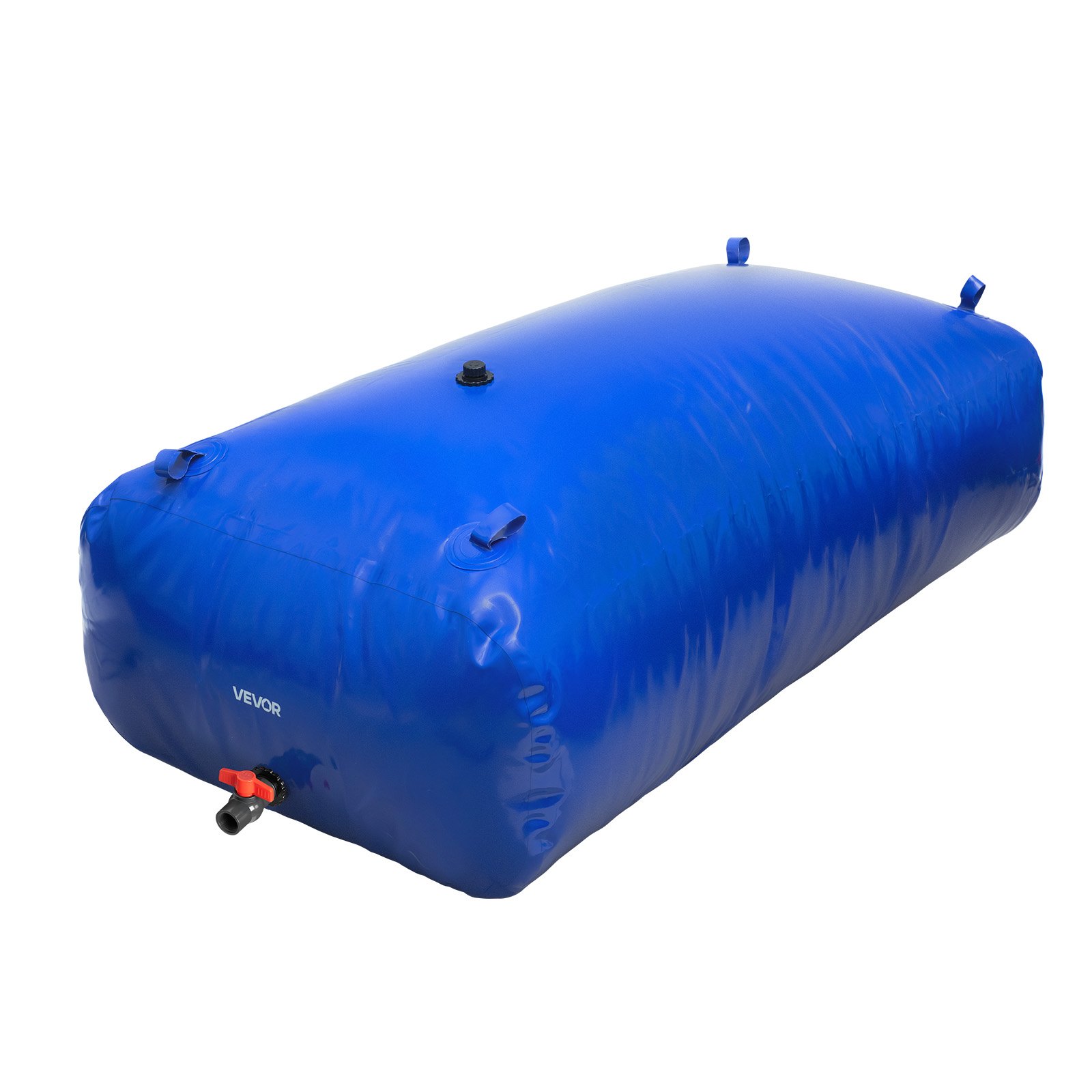 VEVOR Tanque de Agua Blanda, Depósito de Agua Flexible Plegable de PVC 1000D, Bolsa Flexible Portátil de Gran Capacidad de 1000 L para Riego de Jardines, Camping y Prevención de Incendios, Azul