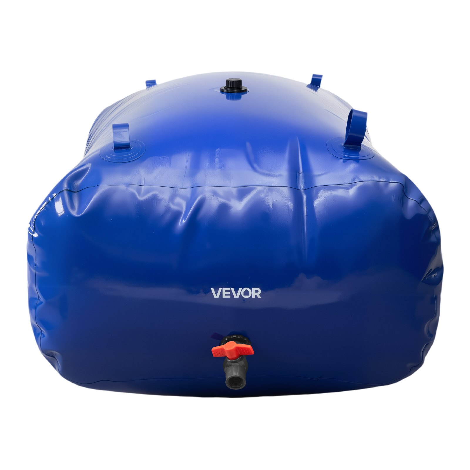 VEVOR Tanque de Agua Blanda, Depósito de Agua Flexible Plegable de PVC 1000D, Bolsa Flexible Portátil de Gran Capacidad de 540 L para Riego de Jardines, Camping y Prevención de Incendios, Azul