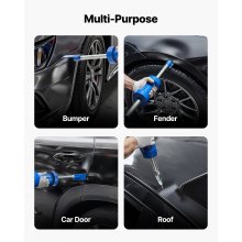 VEVOR Juego de Extractor de Abolladuras 14 en 1, Martillo Deslizante, para Reparar Abolladuras de Coche, Marco de Reparación con Bolsa de Transporte, Barra de Extensión y Mango Antideslizante