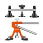 VEVOR 56 PCS Kit de Reparación de Abolladuras sin Pintura con Elevador Dorado, Extractor de Puente, Extractor de Abolladuras con Lengüetas de Extracción, Pistola de Pegamento Caliente para Abolladuras