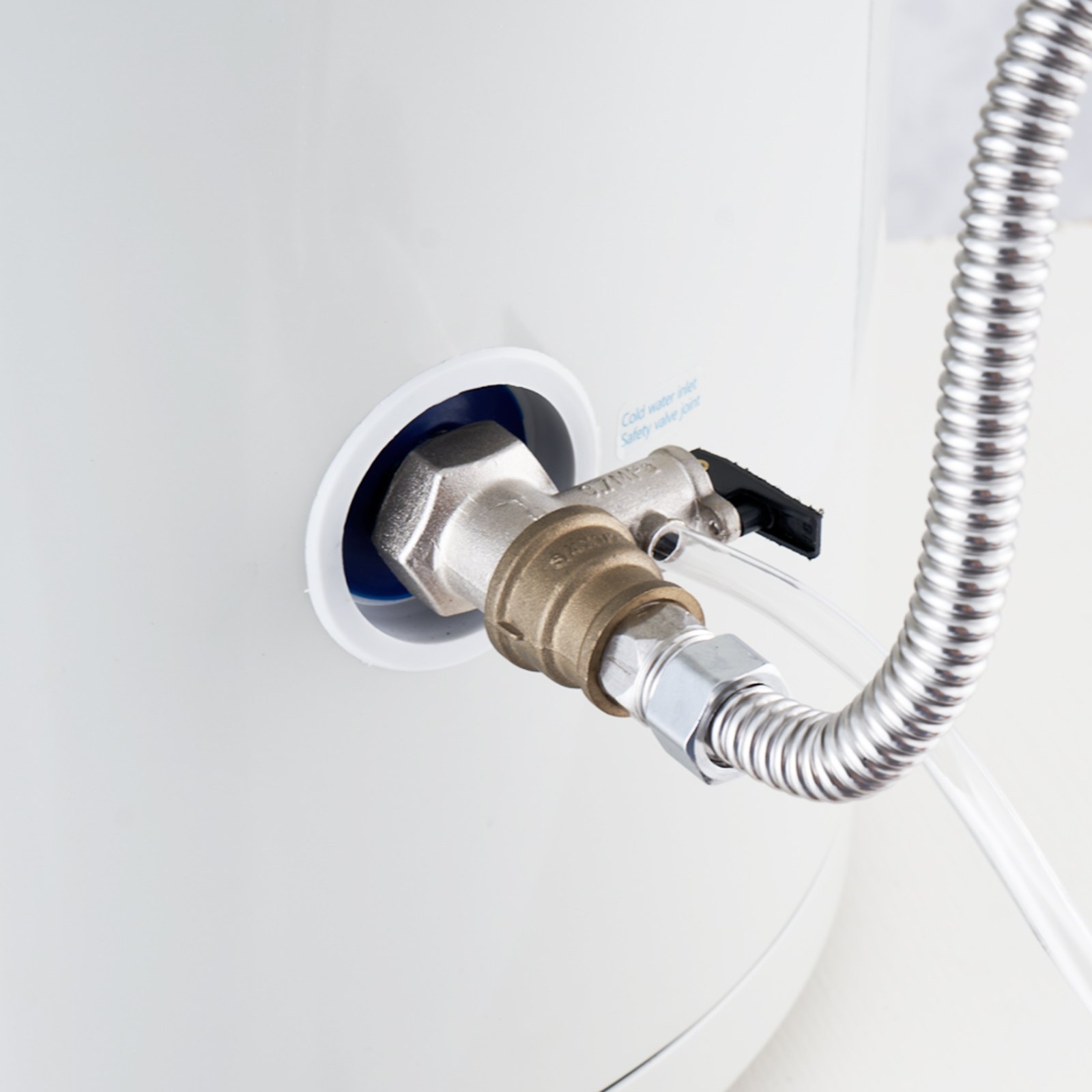 VEVOR Calentador de Agua Eléctrico 1600 W Calentador de Agua con Depósito de 40 L con Pantalla LED, Control de Perilla, Conexión Lateral a Prueba de Agua IPX4, Calentadores a Pedido para Ducha, Baño