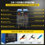 VEVOR Soldadora Inversor IGBT, CT-312 Multifunción 3 en 1, Cortadora de Plasma / TIG / MMA, 4,2 kVA, 20 - 120 A, Máquina de Soldadura TIG Inverter por Arco Espesor de Soldadura, 1 - 8 mm, Panel LCD