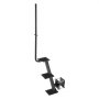 VEVOR Boat Trailer Steps, 3-Step, Heavy-Duty Boat Trailer Steps with Handle, Non-Slip Surface, 3 Mounting Angle Options, Steel Ladder for 76.2 x 76.2/76.2 x 127/101.6 x 101.6 mm Frame, Side Mounting