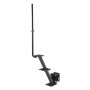 VEVOR Boat Trailer Steps, 3-Step, Heavy-Duty Boat Trailer Steps with Handle, Non-Slip Surface, 3 Mounting Angle Options, Steel Ladder for 76.2 x 76.2/76.2 x 127/101.6 x 101.6 mm Frame, Side Mounting