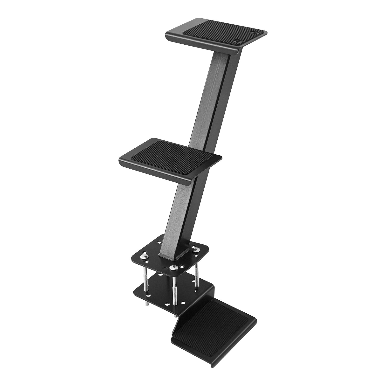 VEVOR Escalones para Remolque de Barcos 3 Escalones Superficie Antideslizante Escalera de Acero al Carbono, Aptos para Marcos de 76,2 x 76,2 mm, 76,2 x 127 mm y 101,6 x 101,6 mm, Montaje Inferior
