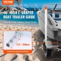 VEVOR Guía para Remolque de Barco 117,5 cm Ancho Ajustable 30 cm Guía de Lanzamiento de Acero Galvanizado con Tubo de PVC y LED para Moto Acuática, Barco de Pesca, Velero, Bote Inflable, 550x85x1175mm