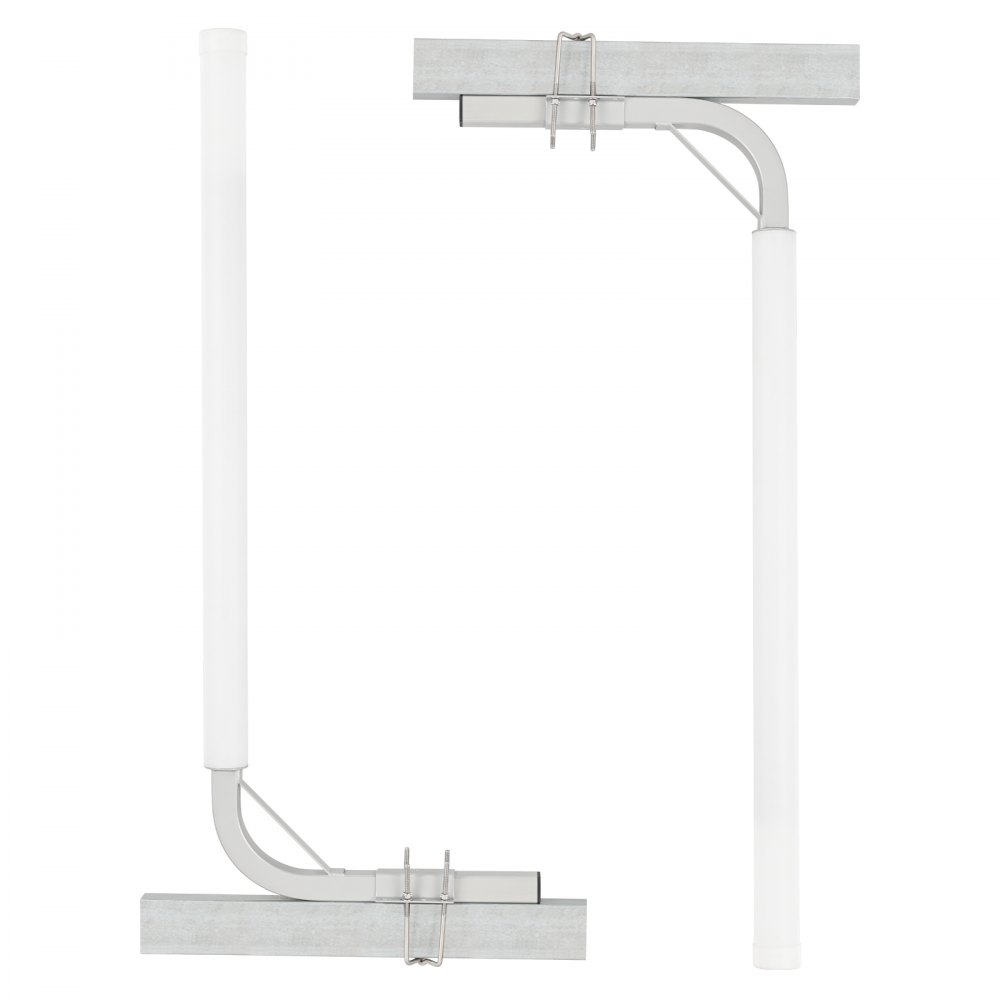 VEVOR  Guía para Remolque de Barco 121,5cm Ancho Ajustable 16 cm Guía de Lanzamiento de Acero Galvanizado con Tubo de PVC para Motos Acuáticas, Barcos de Pesca, Veleros, Botes Inflables, 480x85x1215mm