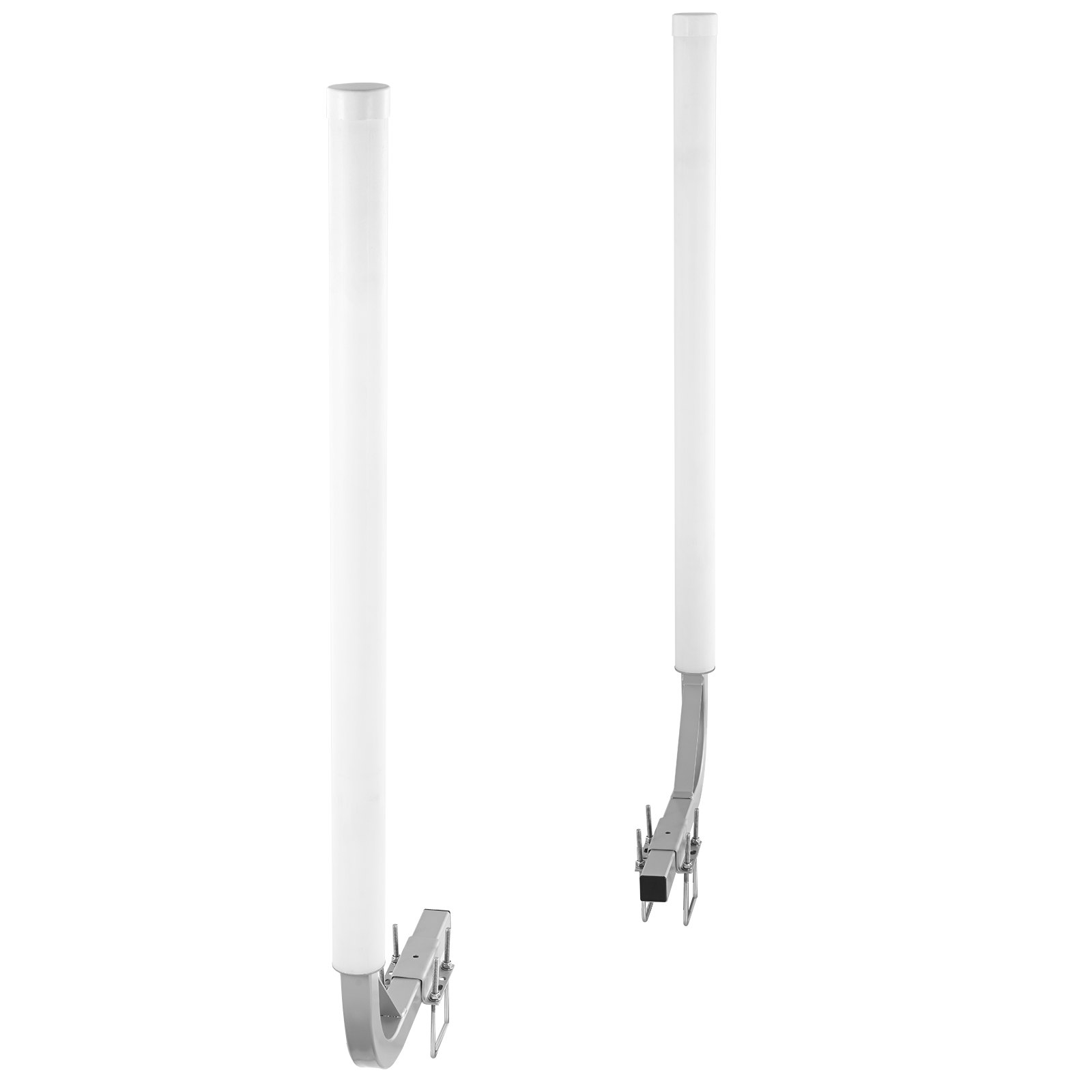 VEVOR  Guía para Remolque de Barco 121,5cm Ancho Ajustable 16 cm Guía de Lanzamiento de Acero Galvanizado con Tubo de PVC para Motos Acuáticas, Barcos de Pesca, Veleros, Botes Inflables, 480x85x1215mm
