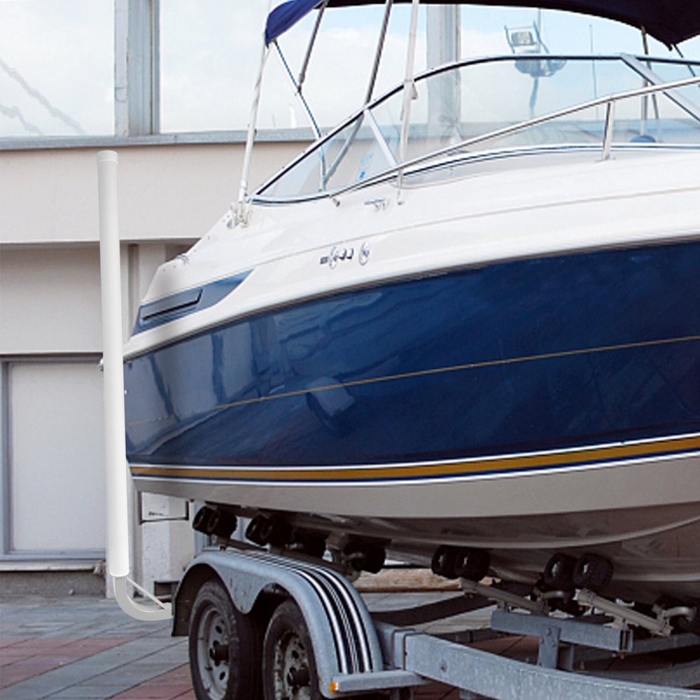 VEVOR Guías para Remolque de Barcos 152x46cm, Un Par de Guías de Lanzamiento de Acero, con Cubiertas de Tubos de PVC y Accesorios, para Jet-Ski, Pesca, Velero, Bote Inflable