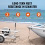 VEVOR Guía de remolque de barco de acero de 52 cm con ruedas para barco pequeño