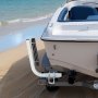 VEVOR Guía para Remolque de Barco Altura Ajustable 470 mm/520 mm, 2 Piezas de Acero Reforzado de Alta Resistencia con Guía de Rodillos Suaves para Barcos con Casco en V, Barcos Pequeños y Medianos