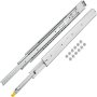 Correderas para cajones VEVOR con tornillos incluidos, con rieles telescópicos de acero inoxidable.