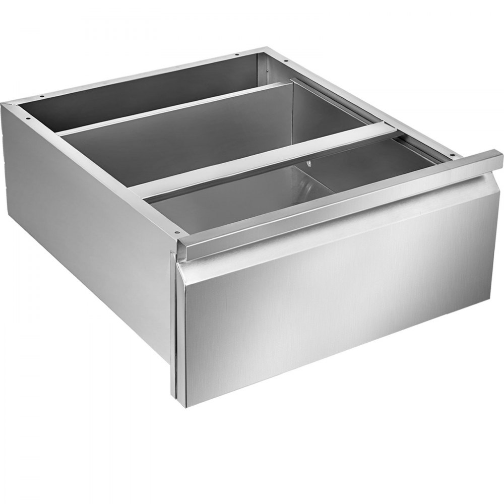 50x50 CM Stainless Steel Single Drawer Kitchen BBQ Island Food Storage Outdoo