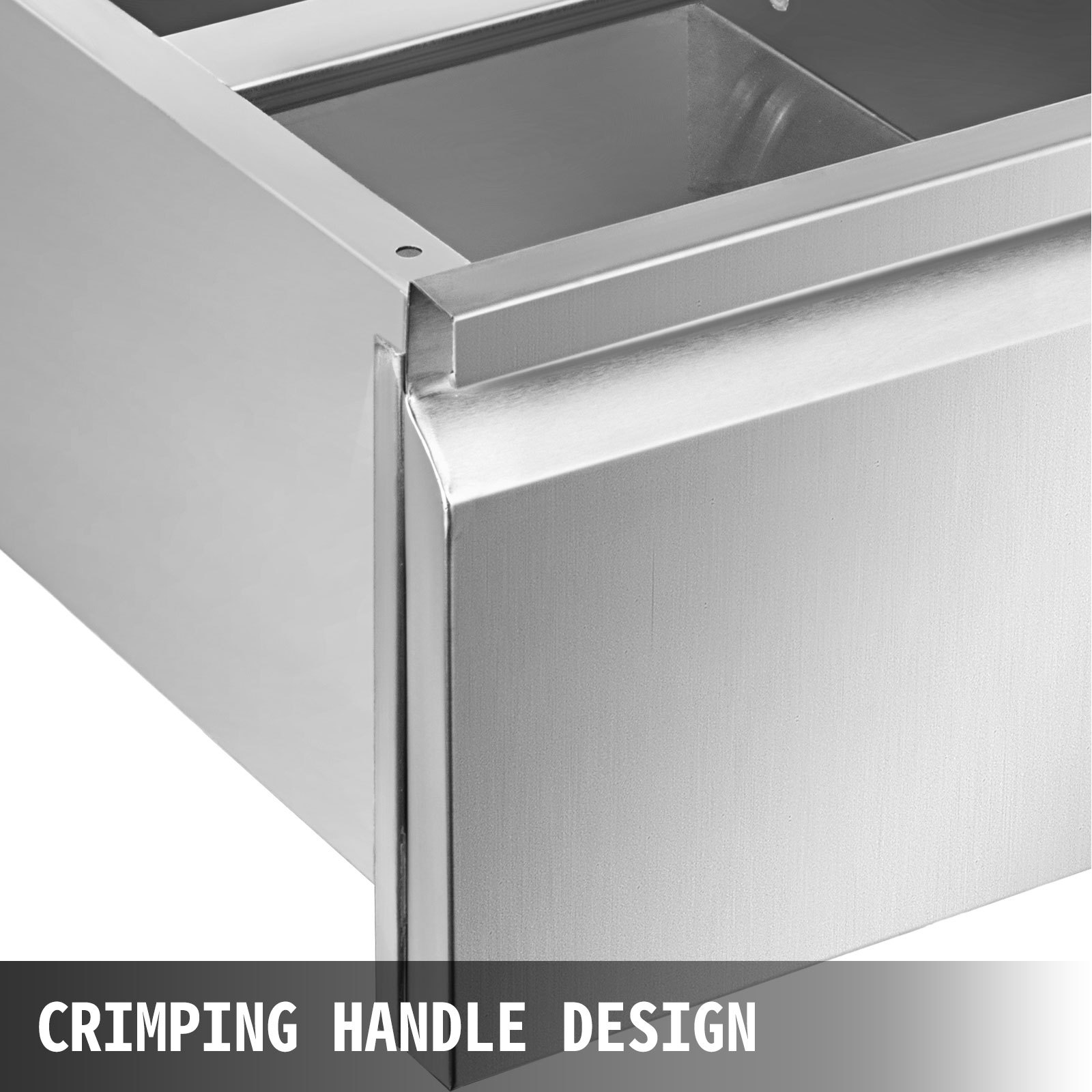 50x50 CM Stainless Steel Single Drawer Kitchen BBQ Island Food Storage Outdoo