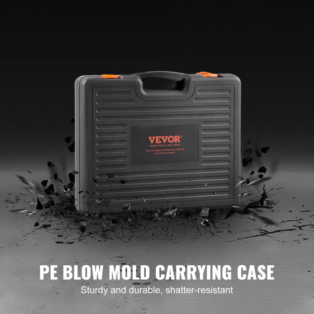 VEVOR - Kit de 27 piezas de manguitos de extracción y presión, juego de extracción e instalación de cojinetes de buje de acero, herramientas de inserción y extracción de bujes con estuche de transporte, compatibilidad con varios vehículos para motores LCV y HGV
