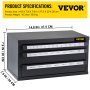 Gabinete dispensador de grifo VEVOR: 14,8 x 7,9 x 7,9 pulgadas, 16,3 libras.