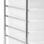 VEVOR Carrito Organizador de Metal con 12 Cajones de Doble Fila, Carrito de Almacenamiento con Ruedas Giratorias 360° y 2 Frenos, para Cocina Manualidades Dormitorio Oficina Garaje y Baño, Blanco
