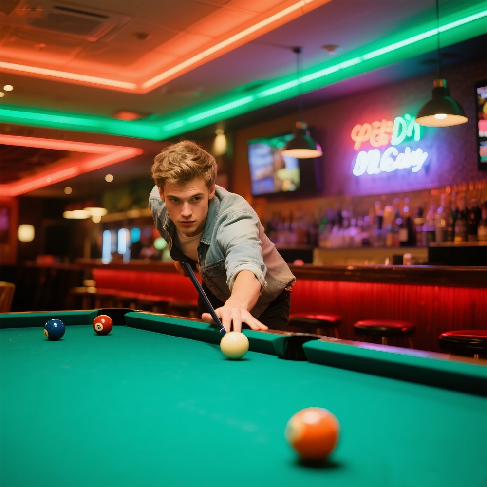 VEVOR Taco de Billar con Salto y Quiebre, 1 Pieza, 1473,2 mm/554 g, Fabricado en Fibra de Carbono y Arce, con Diseño de Dos Niveles, Ideal para Bares, Hogares, Oficinas y Principiantes, Negro