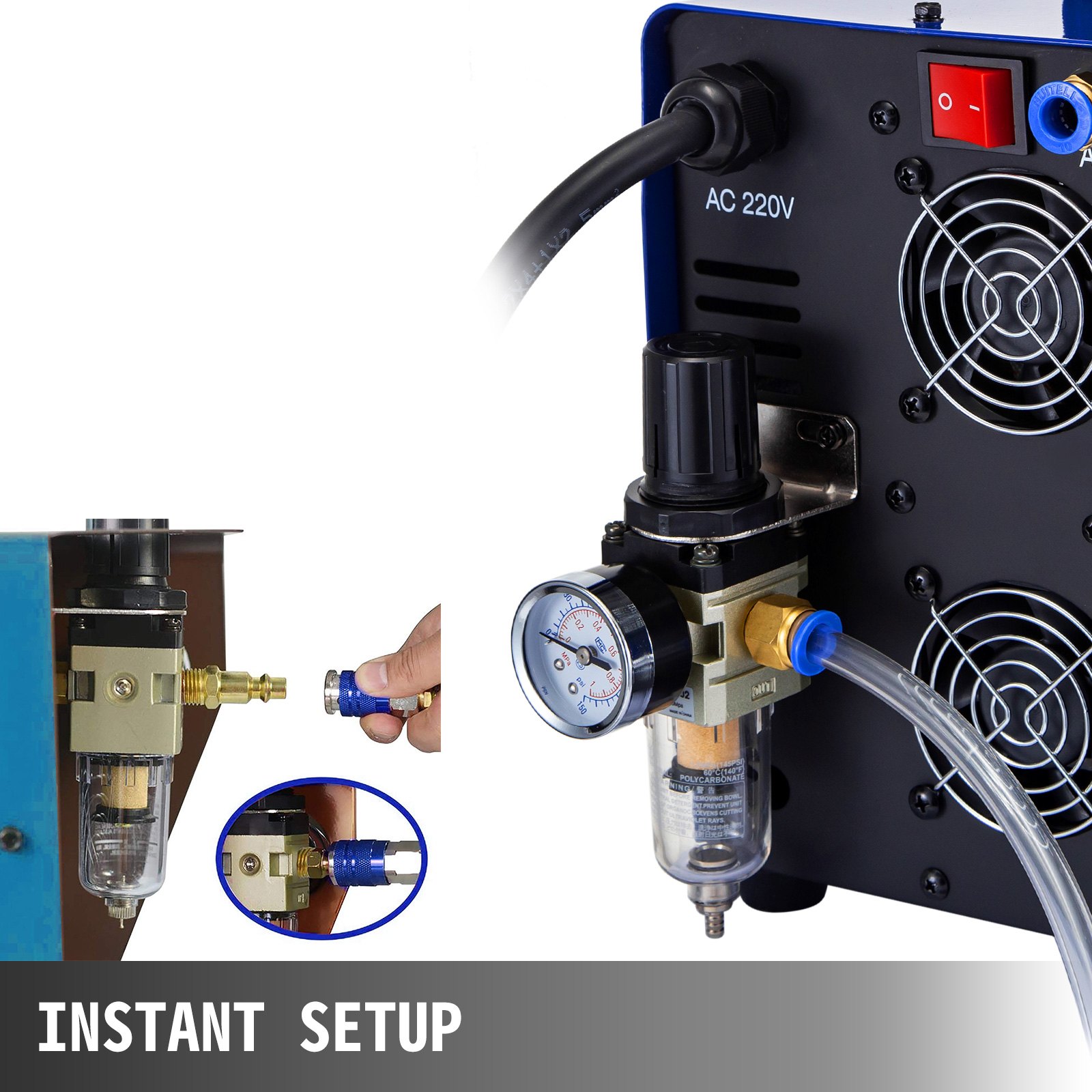 Cortador De Plasma De Aire Arco Piloto No Táctil Cut-70 Doble Potencia 220v 70a