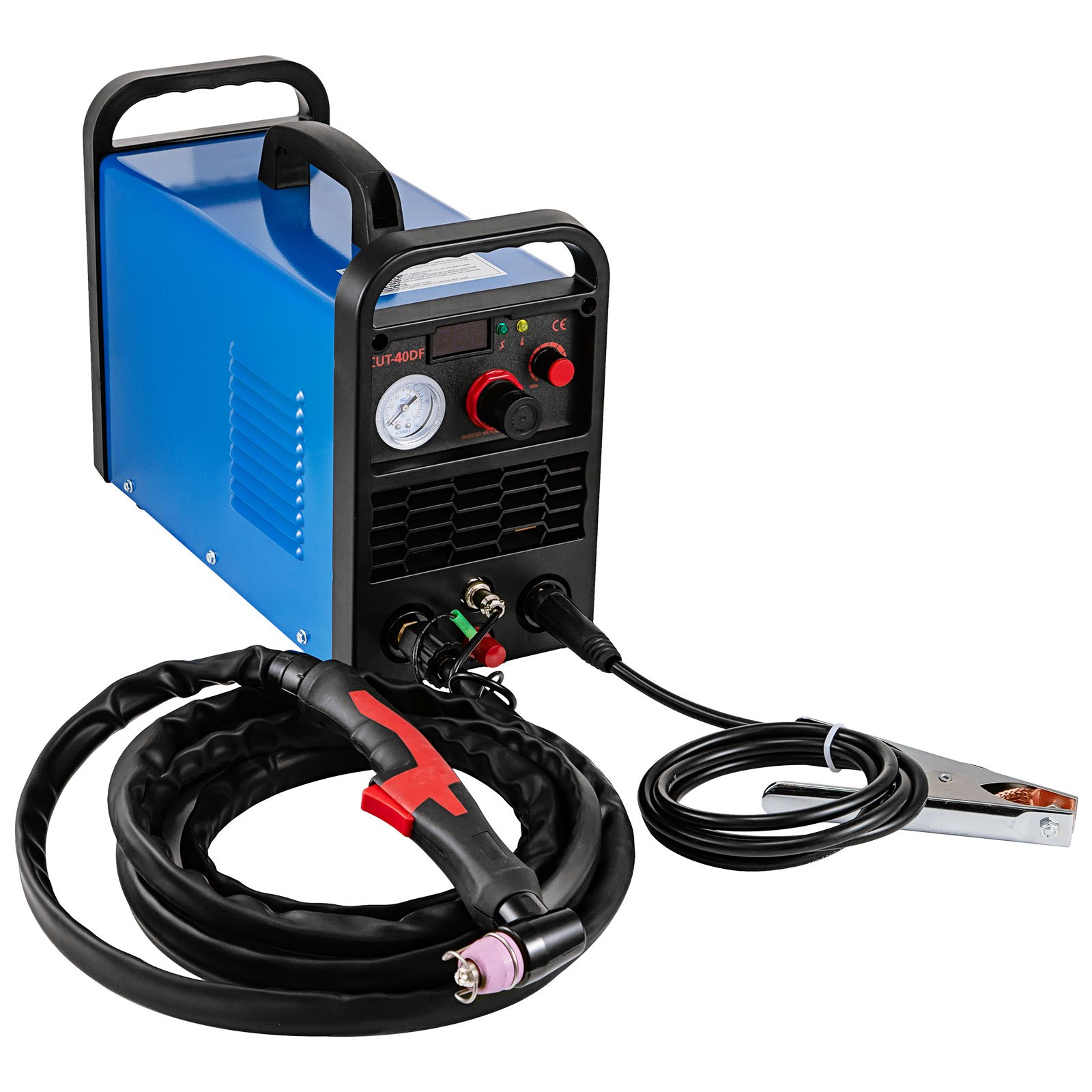 VEVOR Soldadora Plasma Cutter 220 V 50 Hz, Cortador Plasma de Arco Piloto No Táctil 40 A, Máquina de Corte por Plasma de Aire, Máquina de Soldadura de Plasma, Plasma Cutter con Protección de IP21S