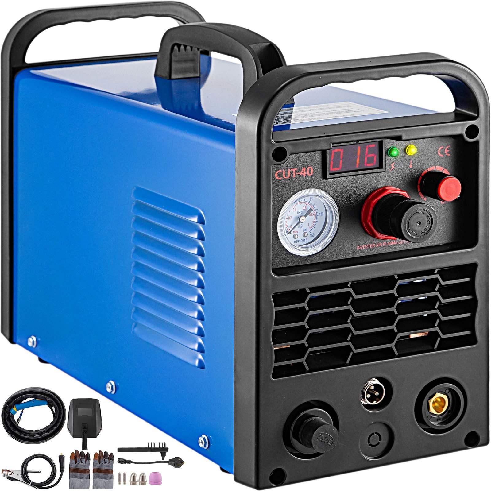 Vevor Cortador De Plasma Cut-40 Soldadura Inversor Táctil 15a-40a Espesor 12 mm