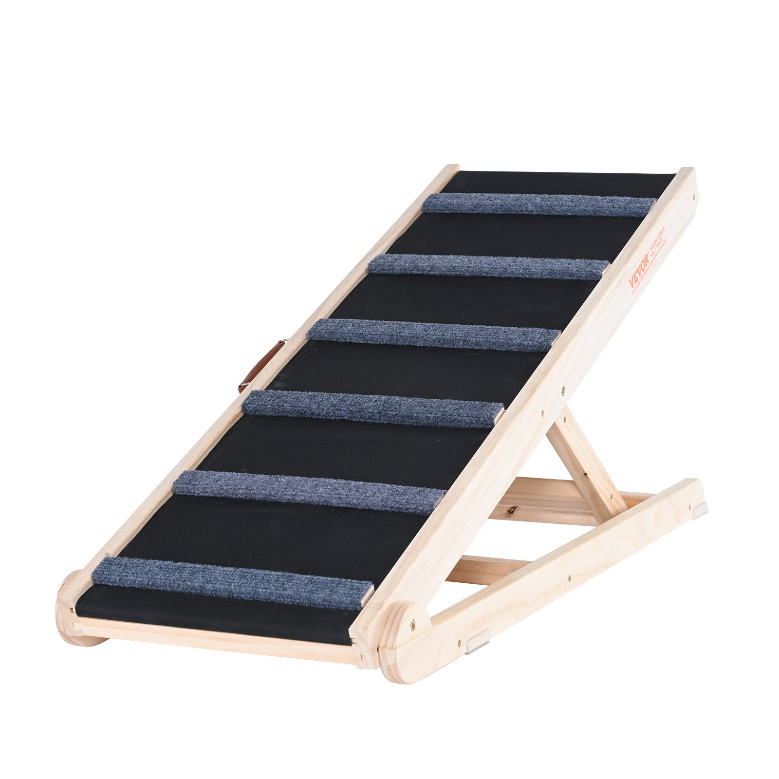 VEVOR Rampa para Perros Longitud de 1050 mm Rampa Plegable Antideslizante para Perros Pequeños/Grandes Altura Ajustable 6 Niveles 35-65 cm Adecuada para Cama, Sofá, Acceso al Coche, Interior, Exterior