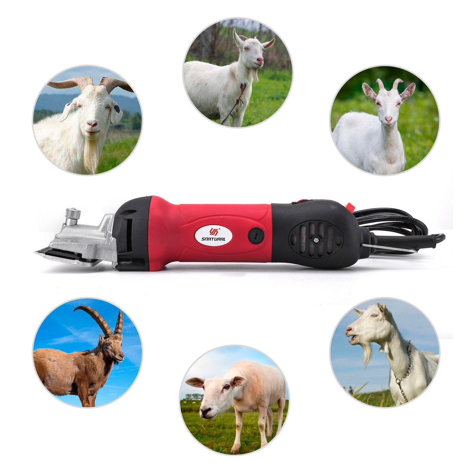 350w Cortapelo Esquiladora Tijera Eléctrica Para Corta Oveja Cabra Pelo 2400 Rmp