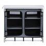 VEVOR Camping Storage Cabinet, Outdoor Portable Aluminum Lightweight Table, Quick Set-up Compact Kitchen Cook Station, with 6 Shelves and Carry Bag, for Picnic, BBQ, Party, Camping, RV Traveling