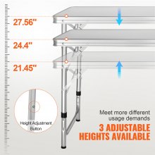 VEVOR Mueble de Cocina para Camping 120x47x70 cm Armario de Camping Plegable Portátil Estructura cocina para acampar con Barbacoa Pícnic