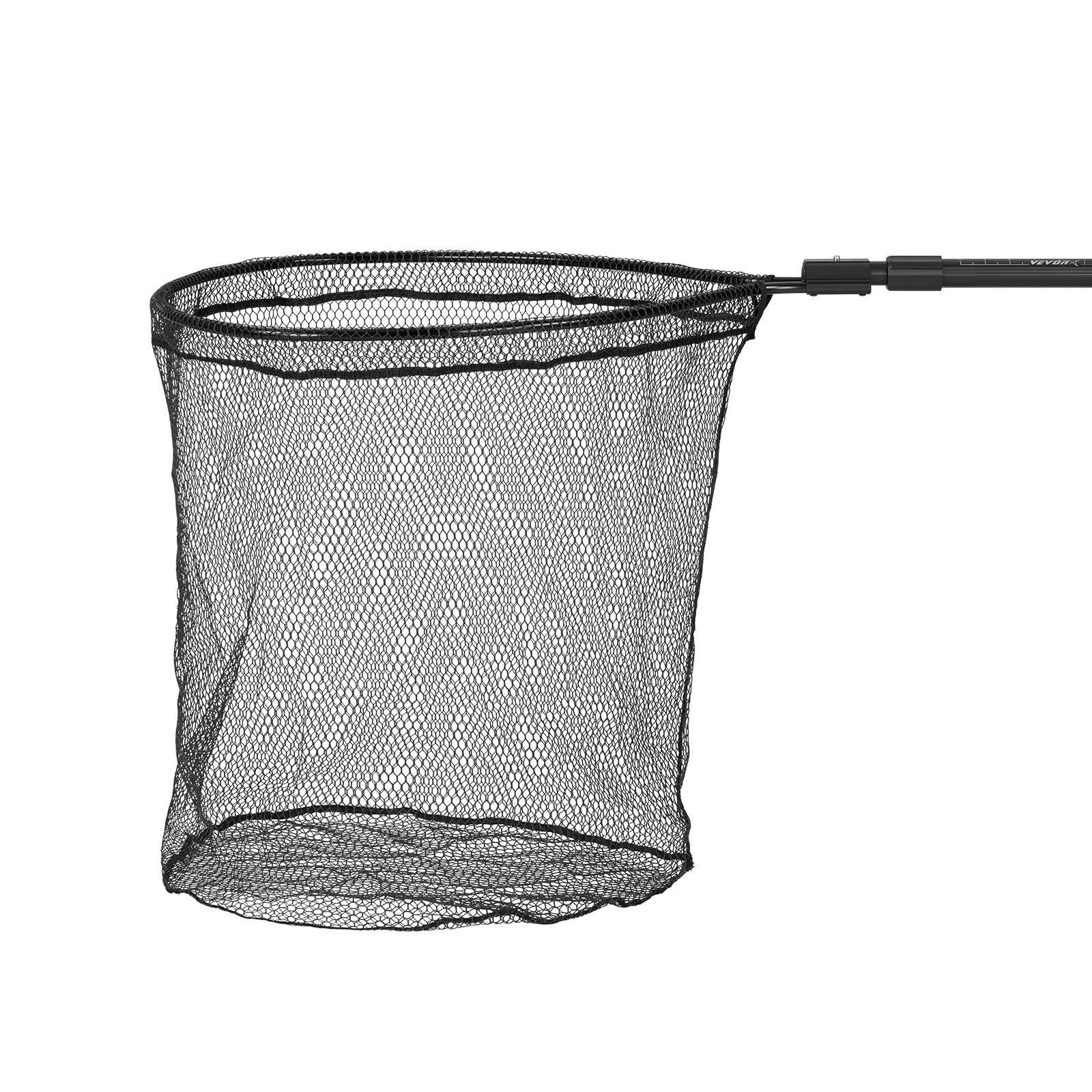 VEVOR Red de Pesca de Aluminio, Red de Aterrizaje de Peces con Malla de Nailon Recubierto de PVC 66 cm y Mango de PE, Ligera y Resistente, Sacadera Soporta hasta 9,98 kg, para Kayak, Barco, Orilla
