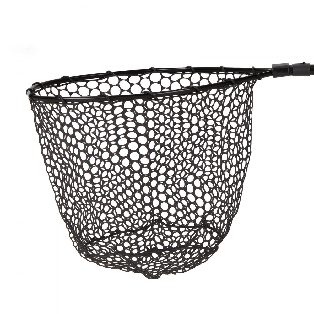 VEVOR Red de Pesca de Aluminio 143 cm, Red de Aterrizaje de Peces con Malla de Silicona Suave y Mango de PE, Ligera y Resistente, Sacadera Soporta hasta 4 kg, para Kayak, Barco, Orilla, Estanque