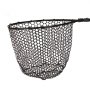 VEVOR Red de Pesca de Aluminio 143 cm, Red de Aterrizaje de Peces con Malla de Silicona Suave y Mango de PE, Ligera y Resistente, Sacadera Soporta hasta 4 kg, para Kayak, Barco, Orilla, Estanque