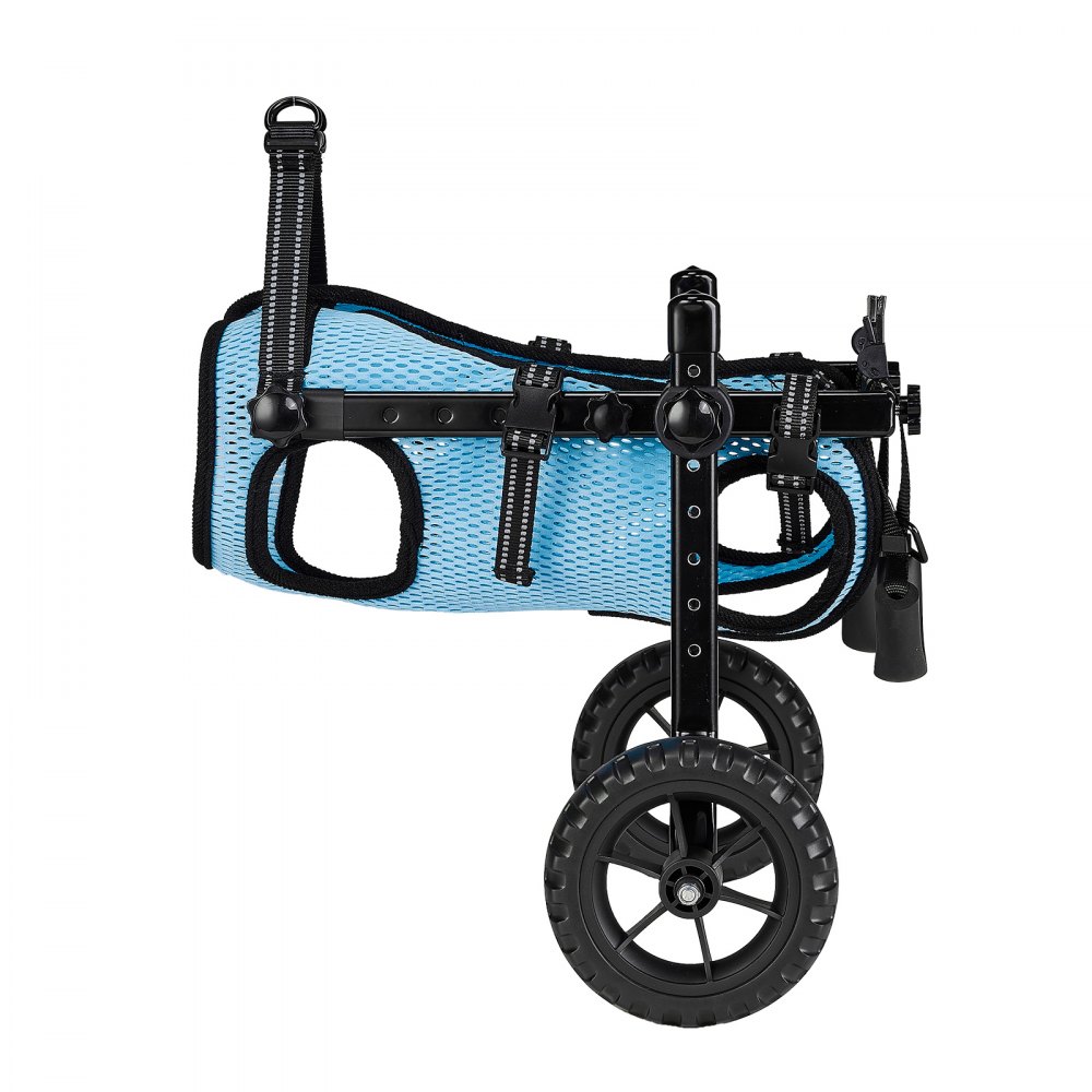 VEVOR Dog Wheelchair for Back Legs, Adjustable 2 Wheels Pet Wheelchair, Lightweight  Dog Cart with Shock-Absorbing Wheels, Mobility Support Wheel Chair for Disabled Injured Dogs up to 10kg, Small